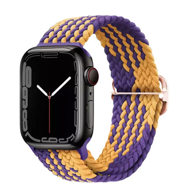 Elastic Braided Apple Watch Band in Purple Gold - ALK DESIGNS