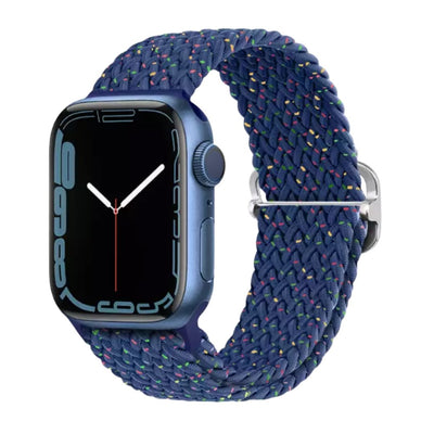 Elastic Braided Apple Watch Band in Starlight Blue - ALK DESIGNS